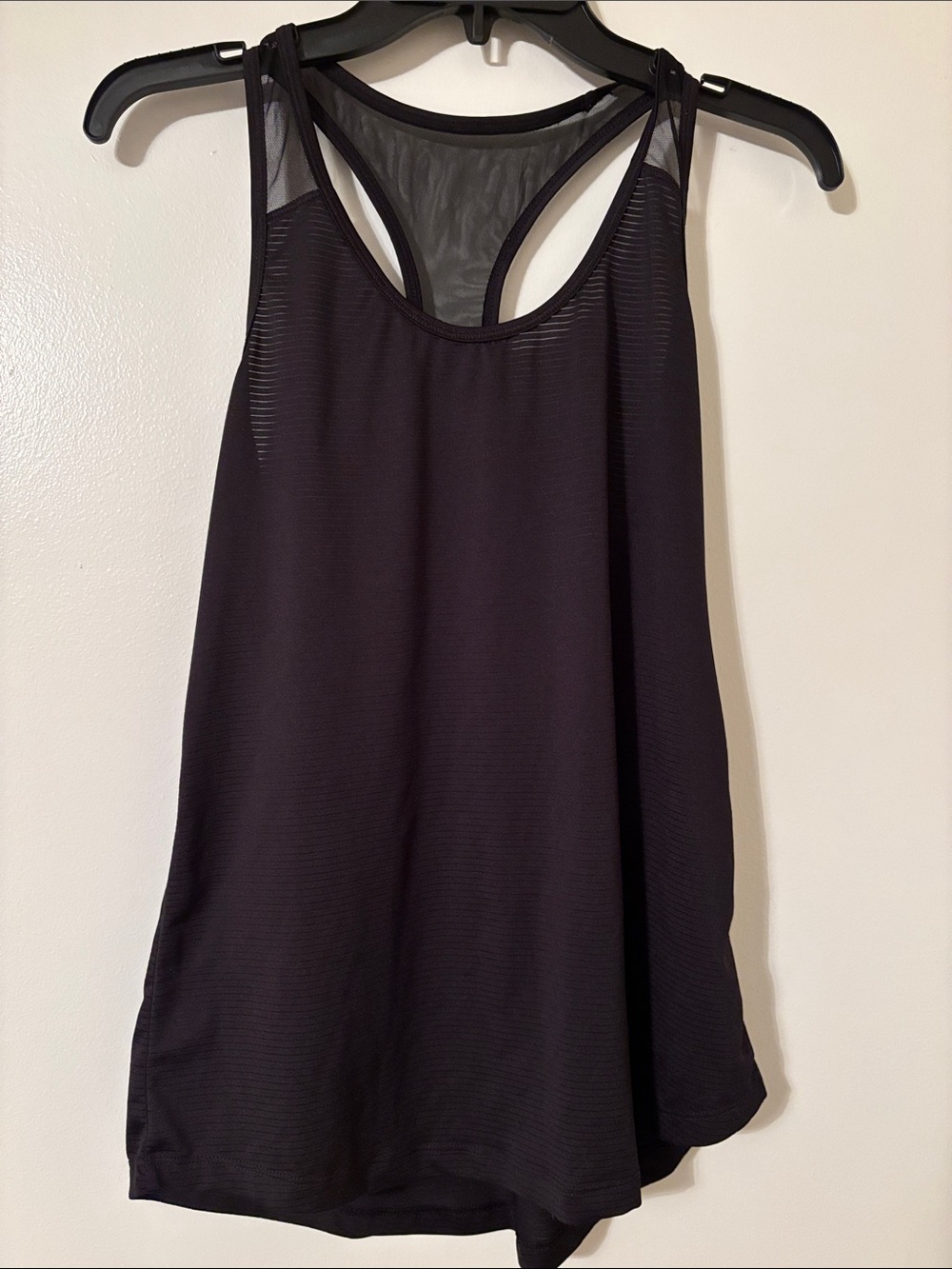 Old Navy Black Racerback Tank with Mesh Back